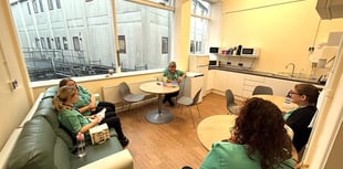 Glangwili Hospital staff room transformed
