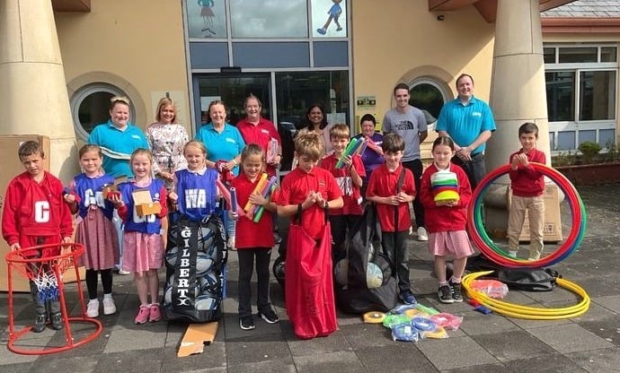 Narberth CP School has received a huge boost to its sports provision thanks to a generous donation from Narberth Civic Week 