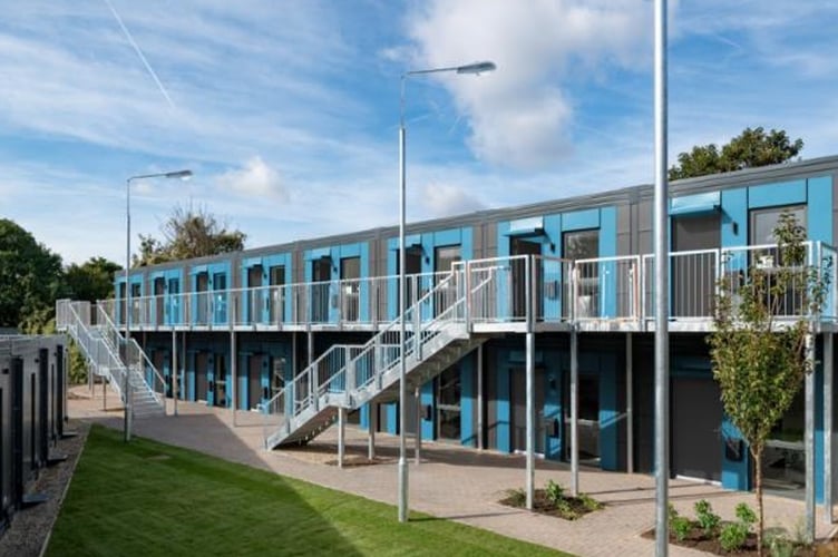 Existing examples of the modular homes that may be built in Haverfordwest. Picture: Pembrokeshire County Council report.