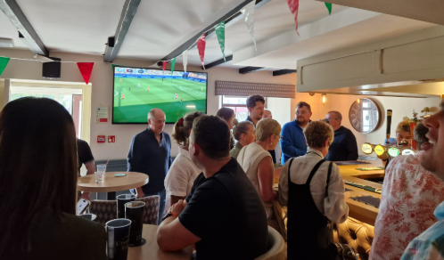 The initiative to set up the Women's team emerged from discussions with the Football Association of Wales, who supported Crymych Football Club in hosting a ‘Fan Zone’ at their clubhouse in Crymych Arms over the opening weekend of the Euros. 