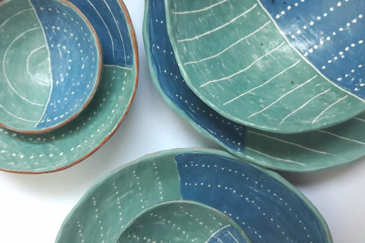 Keren Harragan’s dots and dashes ceramics