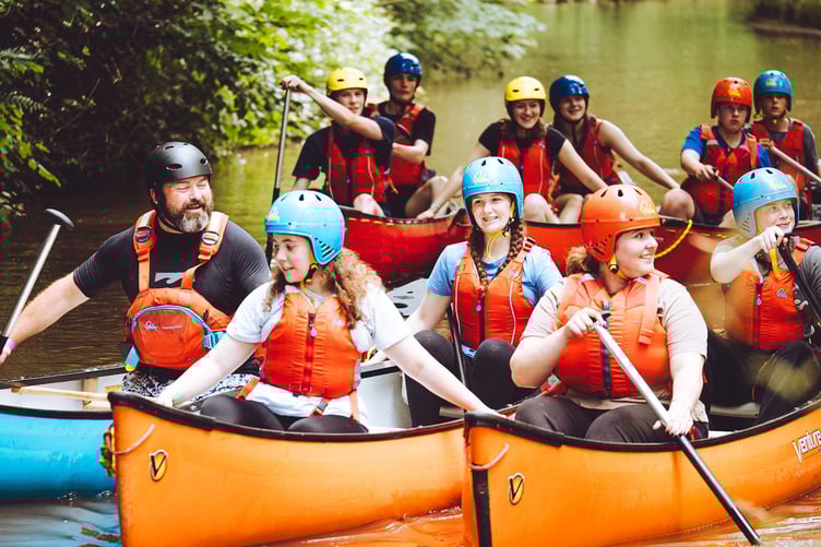 Having fun during ScoutsCymru’s Awesome 2025 Explorer Camp, June 27-29.