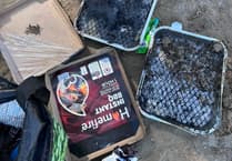BBQs abandoned on Saundersfoot beach spark concern