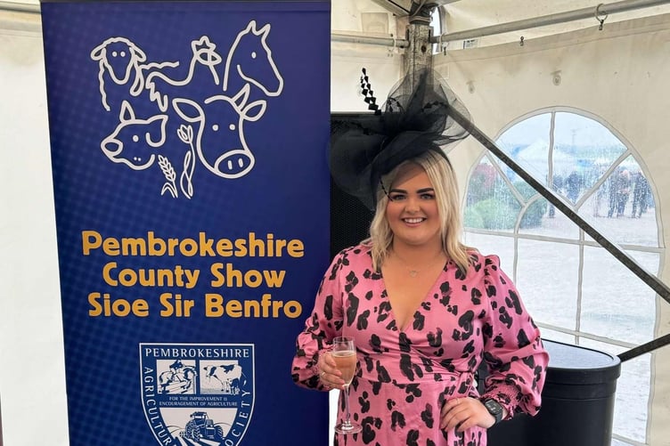 Pembrokeshire County Show 2025 Ambassador, Alys Owens.
