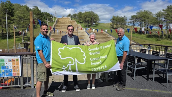 Green flags flying at Carmarthenshire parks following award success