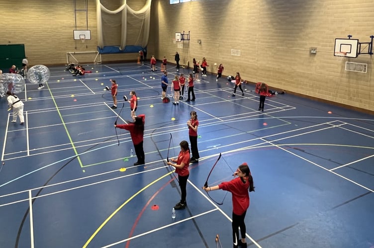 Sports ranging from gymnastics and archery to taekwondo and zorb balling were on offer at Ysgol Bro Gwaun on July 7. 