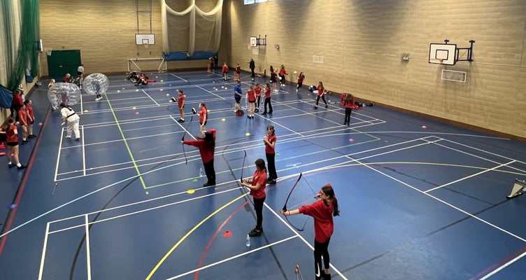 Sports ranging from gymnastics and archery to taekwondo and zorb balling were on offer at Ysgol Bro Gwaun on July 7.