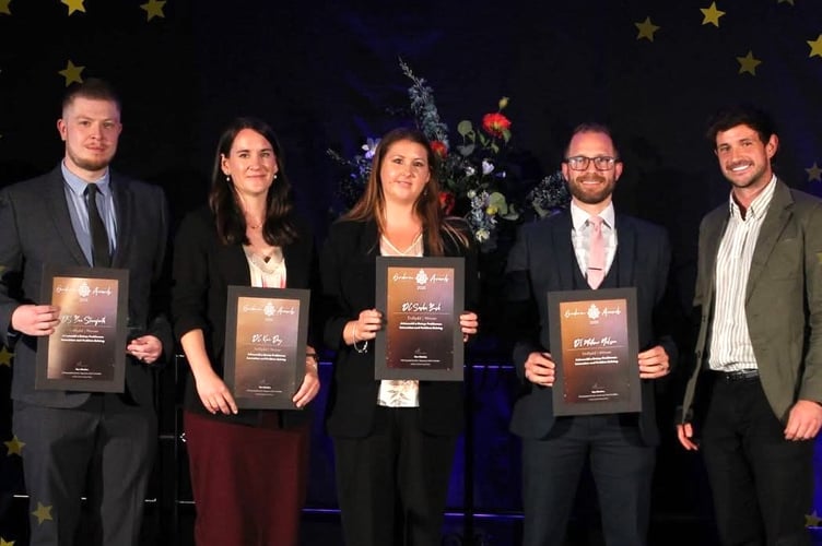 Thanks to their ongoing work, the Bluestone Team were recently presented with the ‘Innovation and Problem Solving’ award, sponsored by Robiquity, at the Dyfed-Powys Police Force Awards.
