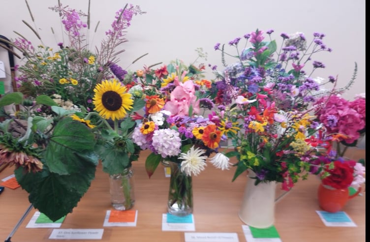 Flowers at Llanteg Show