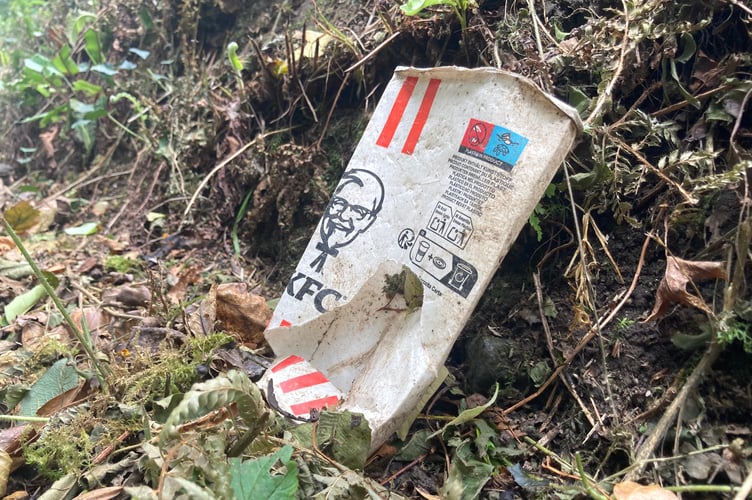 “Conversely, when driving back into the village, it’s McDonald’s and KFC packaging that’s most commonly discarded, clearly thrown out of car windows by people returning home,” he continued.