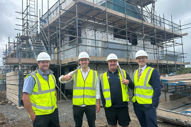 Persimmon Homes West Wales gave Henry Tufnell MP and Cllr Chris Williams a tour of Ger-y-Môr, a 72-unit scheme