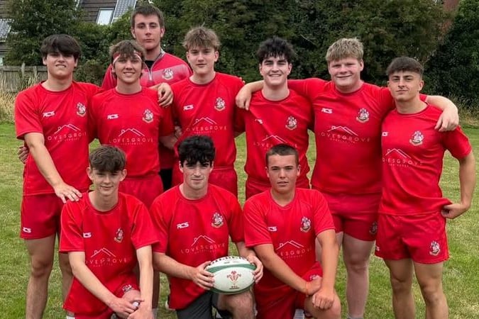 Pembroke Youth 7s squad at Quins tournament
