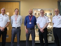 Red Cross and Mid Wales Fire team up