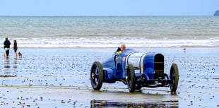 Iconic Sunbeam 350hp returns to Pendine Sands for centenary