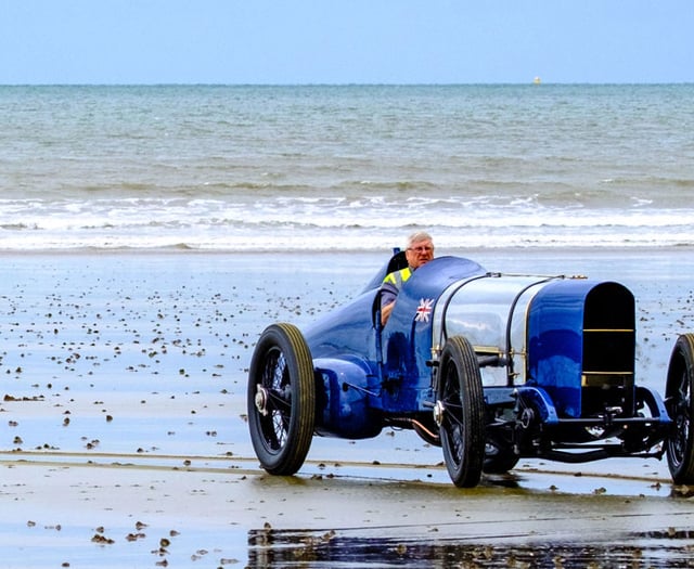 Iconic Sunbeam 350hp returns to Pendine Sands for centenary