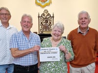 Tenby Masonic Group donates to charity causes