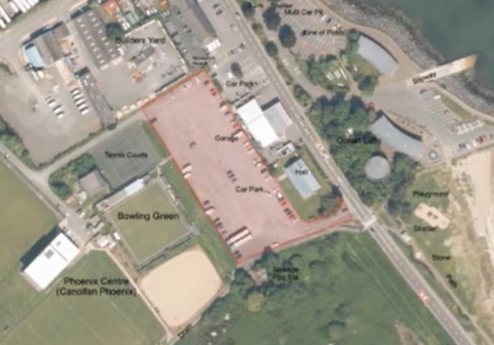 The site of the campervan trial at Goodwick. Picture: Pembrokeshire County Council webcast.