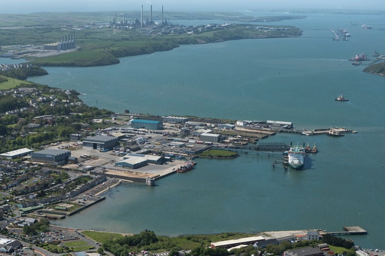 The Haven waterway site for the Freeport. Picture: Pembrokeshire County Council.