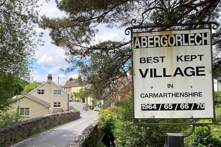 A sign on the edge of Abergorlech declares it was the best kept village in Carmarthenshire for four years between 1964 and 1970, a time when the vast majority of the UK’s electricity was generated by burning coal.