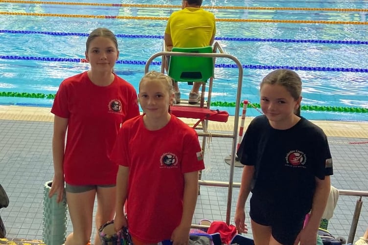 Fantastic PBs from Ffion, Jess and Olivia