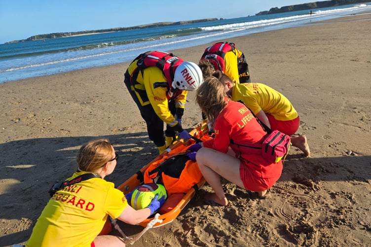 Tenby RNLI exercise