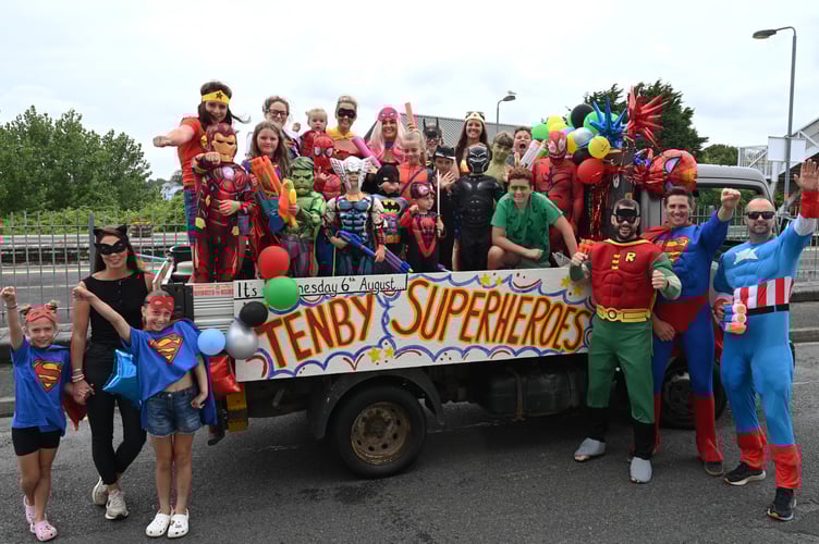 Tenby carnival float