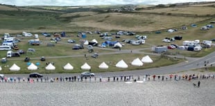 Newgale beach protest against radar project