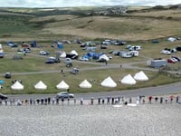 Newgale beach protest against radar project