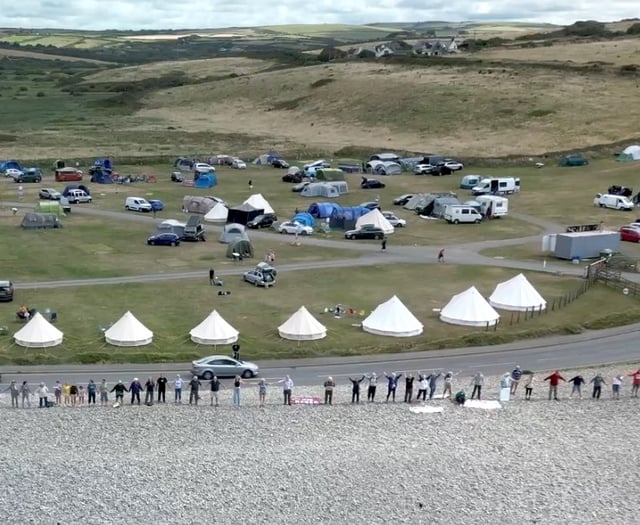 Newgale beach protest against radar project