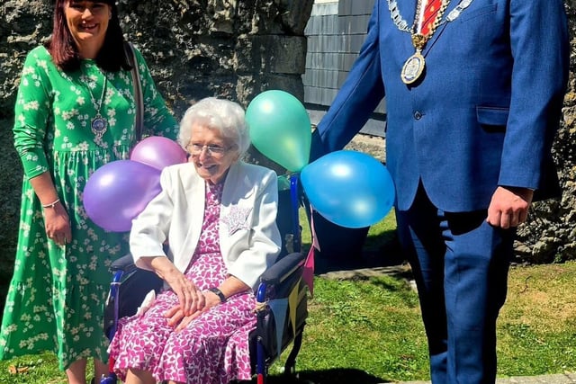 Tenby local Joy Griffiths celebrates 100th birthday with community