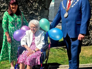 Tenby local Joy Griffiths celebrates 100th birthday with community