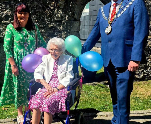 Tenby local Joy Griffiths celebrates 100th birthday with community