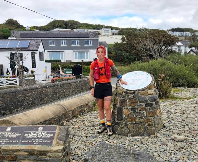 Sanna Duthie's record £2k Coast Path run