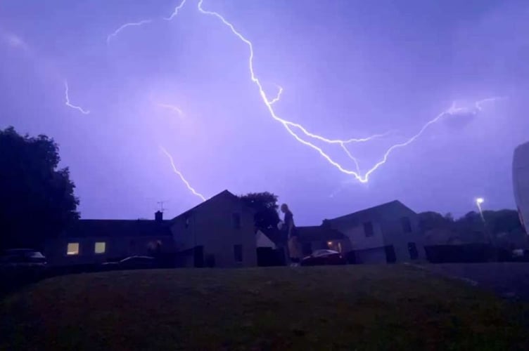 The main photo was taken by fourteen-year-old Bethany Rose of the incredible lilac lightning storm, at Cwm Gwennol, Saundersfoot.