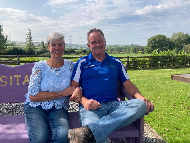 Caravan and campsite owners Bonnie Fisher and Shane O\'Neill, of Llangain, Carmarthenshire (pic Richard Youle and free for use for wire partners)