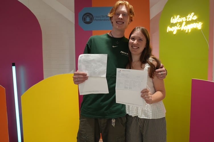 “Double the success! Huge congratulations to siblings Etienne and Beatrice on their amazing A-level results.
