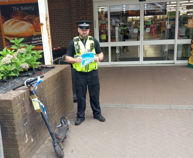 Police in Tenby crackdown on E-Scooter misuse