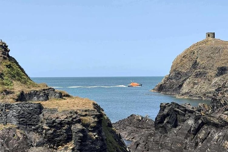 St Davids all-weather lifeboat searches for the missing paddle boarder