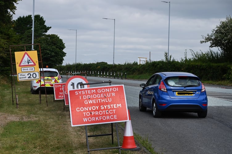 roadworks A478