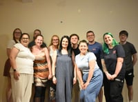 Tenby star Michelle at Bake Off Musical launch