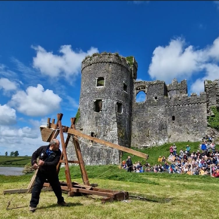 Carew Castle’s Fire! Launch of the Giant Trebuchet returns for its final summer showdown.