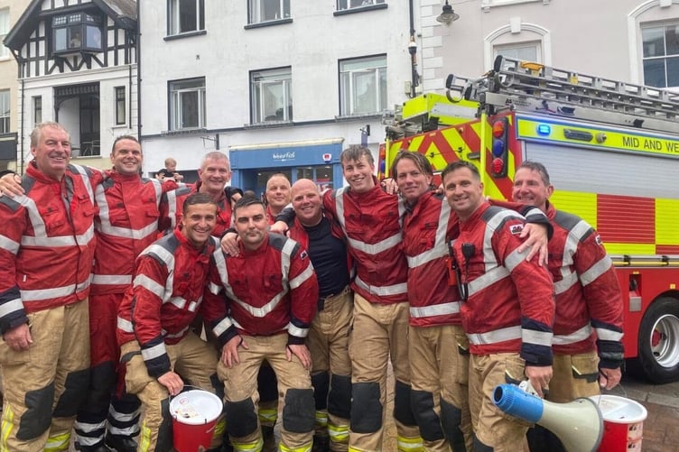 The crew at Tenby Fire Station in Tudor Square during 2025 Firefighters’ Carnival