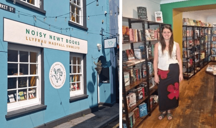 Noisy Newt Books and owner Rhiannon Fielder-Hobbs