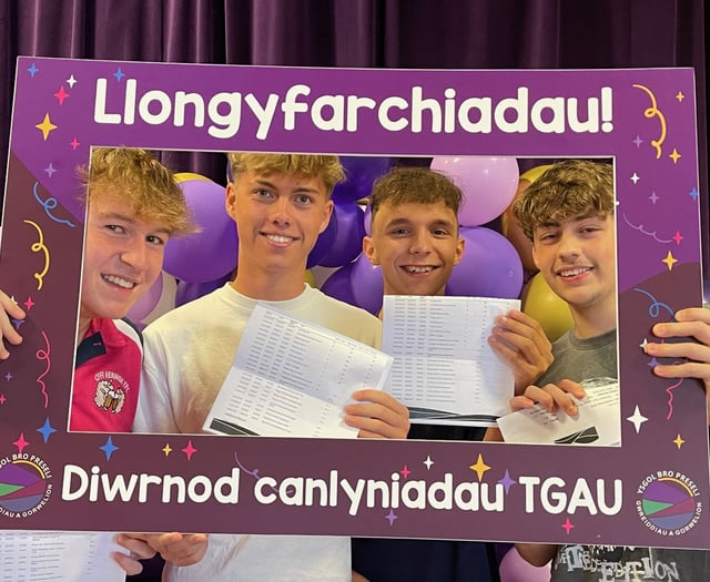 Ysgol Bro Preseli celebrates exceptional GCSE results