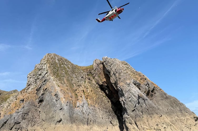 Coastguard helicopter