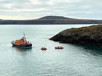 Lifeboat crew respond to emergency call during St Davids RNLI open day