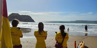 RNLI lifeguards save teens from rip current in Tenby