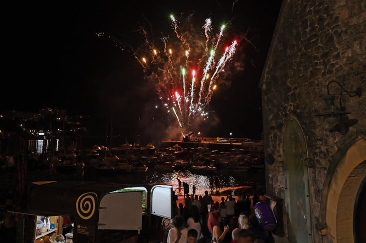 Fireworks at 2nd Tenby Round Table Summer Spectacular 2025