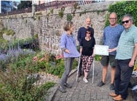 Volunteers honoured for Tenby's Paragon garden efforts