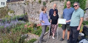 Volunteers honoured for Tenby's Paragon garden efforts